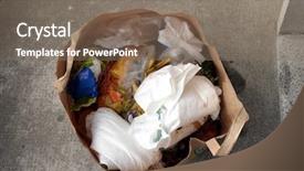  Presentation with diaper - Audience pleasing presentation theme consisting of diaper bag - rubbish outside backdrop and a  colored foreground