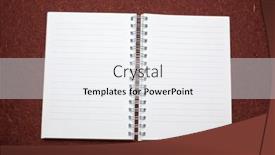  Presentation with diary - Audience pleasing PPT theme consisting of diary and clear page ready for writing pencil background backdrop and a white colored foreground