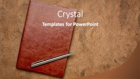 Presentation with scrapbook - PPT layouts consisting of diary-journal-or-scrapbook background and a coral colored foreground