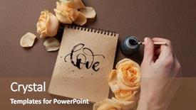  Presentation with diary - Slide set enhanced with diary or notebook with word background and a red colored foreground