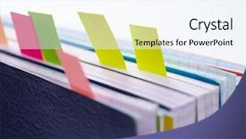  Presentation with tabs - PPT layouts having diary with a colored tabs background and a sky blue colored foreground