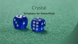  Presentation with game - PPT layouts enhanced with dice-game-on-the-green background and a seafoam green colored foreground