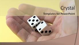  Presentation with liquid soap hand wash - Beautiful slides featuring dice in hand backdrop and a blonde colored foreground