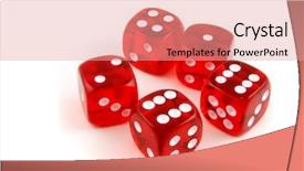  Presentation with periodic table chemistry radon - Cool new presentation theme with dice thrown onto a table backdrop and a coral colored foreground