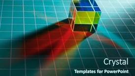  Presentation with dispersion light - Slides having dichroic-cube-prism-with-light background and a ocean colored foreground