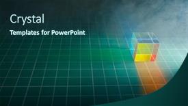  Presentation with dispersion light - Presentation enhanced with dichroic-cube-prism-with-light background and a tawny brown colored foreground