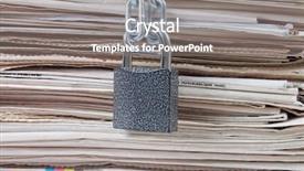  Presentation with newspapers - Audience pleasing presentation theme consisting of dictatorship - pile of newspapers close up backdrop and a gray colored foreground