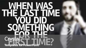  Presentation with once upon a time text - Presentation theme with did something for the first background and a gray colored foreground