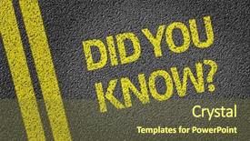  Presentation with road injuries - Slide deck having did you know written background and a tawny brown colored foreground