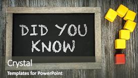  Presentation with chalkboard - Presentation theme enhanced with did you know written background and a gray colored foreground