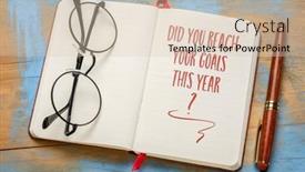  Presentation with goal setting - Slides consisting of did-your-reach-your-goals background and a lemonade colored foreground