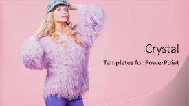  Presentation with diversity bright colors - Presentation theme featuring die frau mit dem lila hut - portrait of a fashionable bright background and a lemonade colored foreground