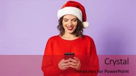  Presentation with happy smiling woman dental health - Amazing slide deck having die frau mit dem lila hut - portrait of a happy young backdrop and a crimson colored foreground