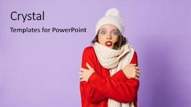  Presentation with purple night in the winter - Beautiful PPT layouts featuring die frau mit dem lila hut - portrait of a young frozen backdrop and a light blue colored foreground