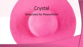  Presentation with summer at the beach - Presentation theme featuring die frau mit dem lila hut - summer beach hat isolated background and a coral colored foreground