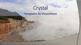  Presentation with sulfur - Presentation enhanced with dieng national park java indonesia background and a lemonade colored foreground