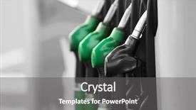  Presentation with petrol station - Audience pleasing slide deck consisting of diesel - modern petrol station backdrop and a gray colored foreground