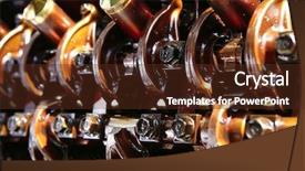  Presentation with diesel engine - Theme consisting of diesel engines - car engine inside view isolated background and a tawny brown colored foreground