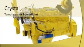  Presentation with diesel engine - Amazing presentation having female hands choosing a fabric backdrop and a light gray colored foreground.