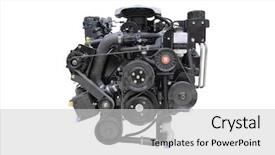  Presentation with diesel engine - Audience pleasing slide deck consisting of diesel engines - image of an engine backdrop and a light gray colored foreground