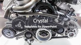  Presentation with close up shot - Audience pleasing PPT theme consisting of manufacturing energy efficiency - close up shot of car backdrop and a dark gray colored foreground