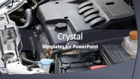  Presentation with heat - Amazing slides having engine of the car backdrop and a dark gray colored foreground