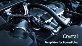  Presentation with diesel engine - Audience pleasing presentation consisting of diesel engines - powerful engine of the modern backdrop and a navy blue colored foreground