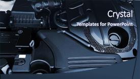  Presentation with powerful - PPT theme with plastic parts - powerful engine of the modern background and a wine colored foreground