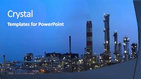  Presentation with oil - Amazing slides having this is a big oil backdrop and a cobalt blue colored foreground