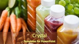  Presentation with healthy eating - Slide deck consisting of diet and detox concept - plastic background and a tawny brown colored foreground