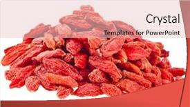  Presentation with beverage tea - PPT theme enhanced with fruit pizza with fresh forest background and a gold colored foreground.