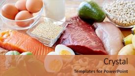  Presentation with culinary - Theme featuring diet cooking culinary and food background and a coral colored foreground