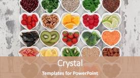  Presentation with diet - Cool new theme with diet detox super food selection backdrop and a coral colored foreground