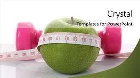  Presentation with diabetes diet - Theme consisting of diet diabetes weight loss concept background and a white colored foreground