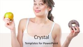  Presentation with white healthy food - Presentation having diet-dieting-concept-healthy-food background and a lemonade colored foreground