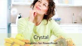  Presentation with diet low carb concept healthy - Beautiful PPT theme featuring diet dieting concept healthy food backdrop and a soft green colored foreground