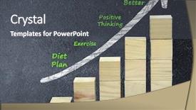  Presentation with healthy living - Theme having diet exercise sleep - healthy living text on black background and a dark gray colored foreground