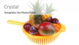  Presentation with orange green white - 