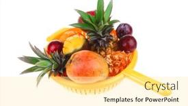  Presentation with orange green white - 