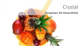  Presentation with orange green white - 