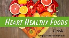  Presentation with heart healthy diet - PPT layouts consisting of diet for healthy heart concept background and a  colored foreground