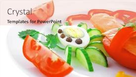  Presentation with white healthy food - Amazing presentation theme having diet healthy food - fresh smoked sea salmon rolls with tomatoes egg and resemary on plate isolated over white background backdrop and a lemonade colored foreground