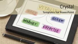  Presentation with mindset - Cool new slides with diet sleep exercise and mindset backdrop and a  colored foreground