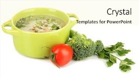  Presentation with diet - Slide set with  background and a  colored foreground