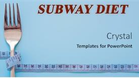  Presentation with diet - Presentation theme having diet-text-on-flat-lay background and a light blue colored foreground