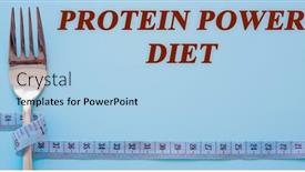  Presentation with diet - PPT theme enhanced with diet-text-on-flat-lay background and a light blue colored foreground