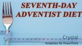  Presentation with diet - Presentation design having diet-text-on-flat-lay background and a light blue colored foreground