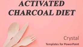  Presentation with diet - PPT theme featuring diet-text-on-flat-lay background and a lemonade colored foreground