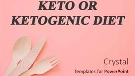  Presentation with ketogenic diet - Slide set enhanced with diet-text-on-flat-lay background and a lemonade colored foreground