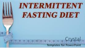  Presentation with diet - Presentation consisting of diet-text-on-flat-lay background and a light blue colored foreground